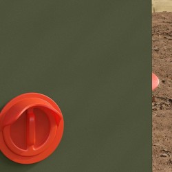 Mangeoire pour poules Vert olive 32,5 x 20,5 x 43 cm 538506538506