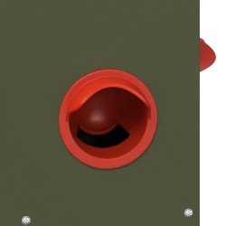 Mangeoire pour poules Vert olive 32,5 x 20,5 x 43 cm 538506538506