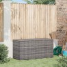 Boîte de rangement de jardin gris 120x50x60 cm résine tressée 538508538508