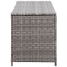 Boîte de rangement de jardin gris 150x50x60 cm résine tressée 538510538510