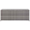 Boîte de rangement de jardin gris 150x50x60 cm résine tressée 538510538510