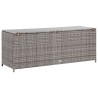 Boîte de rangement de jardin gris 150x50x60 cm résine tressée 538510538510