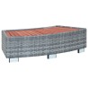 Marche de spa Gris Résine tressée 92 x 45 x 25 cm 538511538511