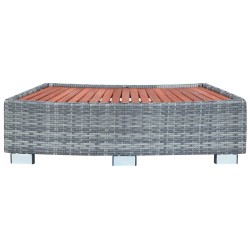 Marche de spa Gris Résine tressée 92 x 45 x 25 cm 538511538511