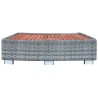Marche de spa Gris Résine tressée 92 x 45 x 25 cm 538511538511