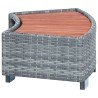 Marche de spa Gris Résine tressée 92 x 45 x 25 cm 538511538511