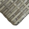 Banc de jardin 120 cm Gris Résine tressée et bois d'acacia 538515538515