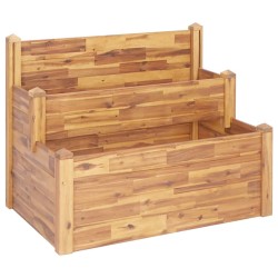 Jardinière sur 2 niveaux 110x75x84 cm Bois massif d'acacia 538517538517