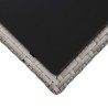 Table basse Gris 45x45x40 cm Résine tressée et verre 538518538518