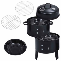 Gril barbecue au charbon 3 en 1 40x80 cm 538520538520