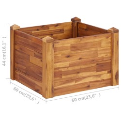 Lit surélevé de jardin 60x60x44 cm Bois massif d'acacia 538525538525