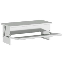 Nourrisseur à pédale pour poules Argent 48,5 x 39,5 x 19 cm 538531538531