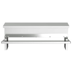 Nourrisseur à pédale pour poules Argent 48,5 x 39,5 x 19 cm 538531538531