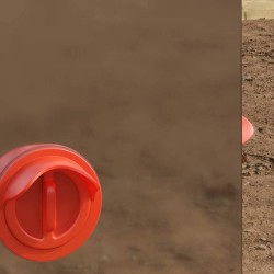 Mangeoire pour poules Argent 32,5 x 20,5 x 43 cm 538537538537