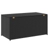 Boîte de rangement de jardin résine tressée 100x50x50 cm noir 538538538538