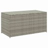 Boîte de rangement de jardin résine tressée 100x50x50 cm gris 538539538539