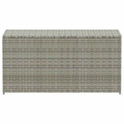 Boîte de rangement de jardin résine tressée 100x50x50 cm gris 538539538539