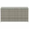 Boîte de rangement de jardin résine tressée 100x50x50 cm gris 538539538539
