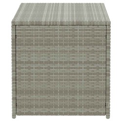 Boîte de rangement de jardin résine tressée 100x50x50 cm gris 538539538539