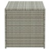 Boîte de rangement de jardin résine tressée 100x50x50 cm gris 538539538539