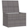 Boîte de rangement de jardin gris 150x100x100 cm résine tressée 538543538543
