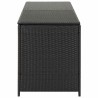 Boîte de rangement de jardin résine tressée 200x50x60 cm noir 538546538546