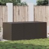 Boîte de rangement de jardin résine tressée 180x90x70 cm marron 538547538547