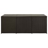 Boîte de rangement de jardin résine tressée 180x90x70 cm marron 538547538547