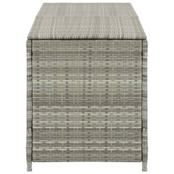 Boîte de rangement de jardin résine tressée 200x50x60 cm gris 538549538549