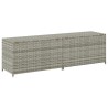Boîte de rangement de jardin résine tressée 200x50x60 cm gris 538549538549