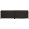 Boîte de rangement de jardin résine tressée 200x50x60 cm marron 538550538550