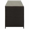 Boîte de rangement de jardin résine tressée 200x50x60 cm marron 538550538550