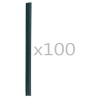 Attaches de bande de clôture 100 pcs PVC Vert 538553538553