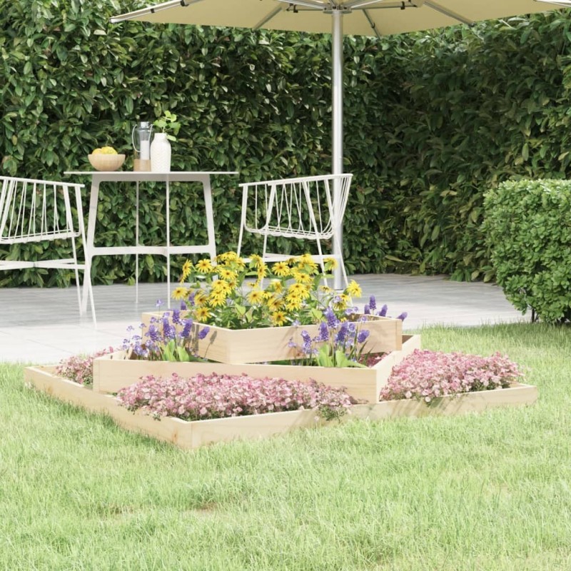 Jardinière 112x112x27 cm Bois massif de pin 538554538554
