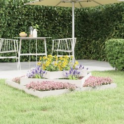 Jardinière Blanc 112x112x27 cm Bois massif de pin 538557538557