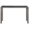 Table de jardin Anthracite 123x60x74 cm Résine tressée 538558538558