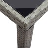 Table de jardin Anthracite 123x60x74 cm Résine tressée 538558538558