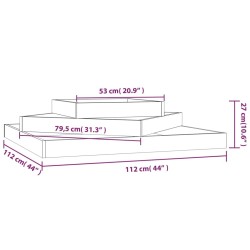 Jardinière 112x112x27 cm Bois de douglas massif 538559538559