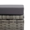 Tabourets de jardin lot de 2 coussins Résine tressée Anthracite 538560538560