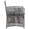 Fauteuils de jardin coussins lot de 2 Anthracite Résine tressée 538565538565