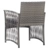 Fauteuils de jardin coussins lot de 2 Anthracite Résine tressée 538565538565
