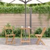 Table pliable de jardin 60x75 cm bois d'acacia massif 538568538568