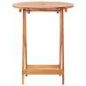 Table pliable de jardin 60x75 cm bois d'acacia massif 538568538568