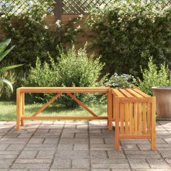 Banc de jardin et jardinière 117x117x40 cm Bois solide d'acacia 538569538569