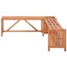 Banc de jardin et jardinière 117x117x40 cm Bois solide d'acacia 538569538569
