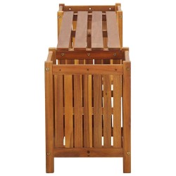Banc de jardin avec 2 jardinières 150x30x40 cm Bois d'acacia 538570538570