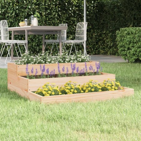Jardinière 78x78x27 cm Bois massif de pin 538573538573