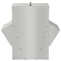 Mangeoire pour poules Argent 40,5 x 45 x 41 cm Acier galvanisé 538574538574