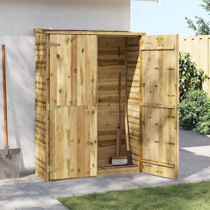 Abri à outils de jardin 123x50x171 cm Pinède imprégnée 538576538576