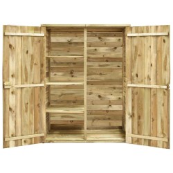 Abri à outils de jardin 123x50x171 cm Pinède imprégnée 538576538576